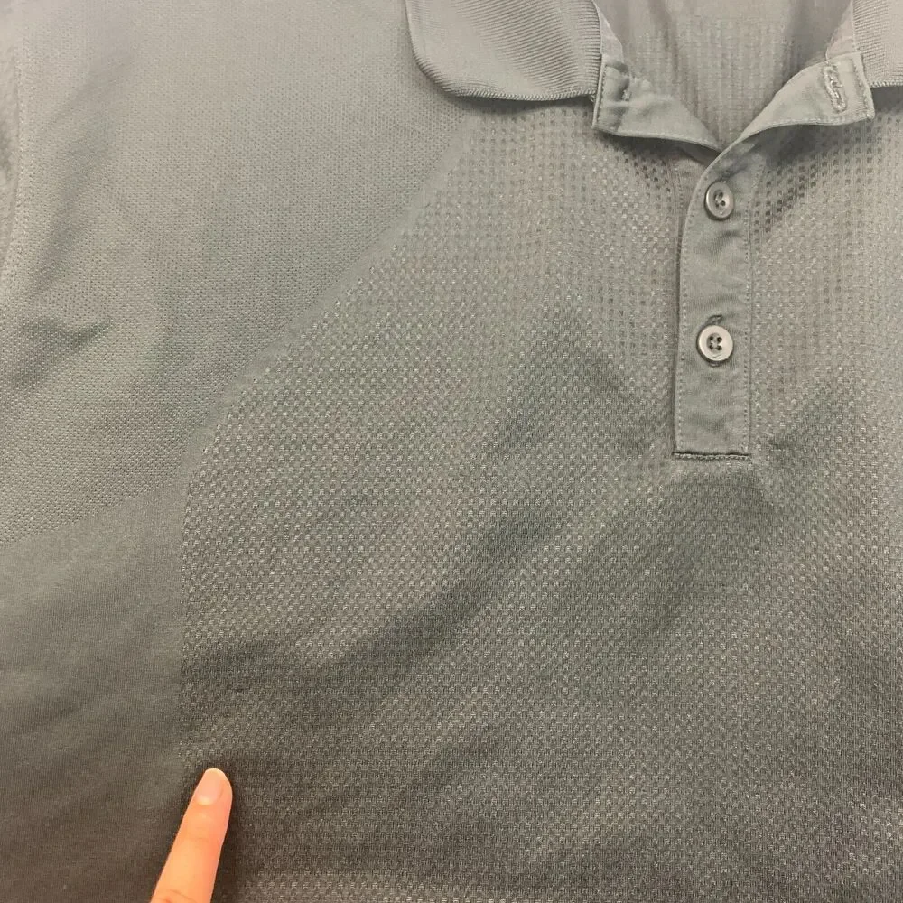 Nike Polo Shirt Mens 2XL XXL Black Short Sleeve Collared Golf Golfer Golfing
